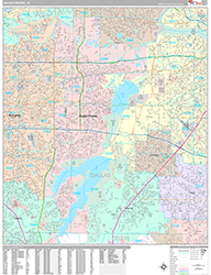 Grand Prairie Wall Map Premium Style 2026